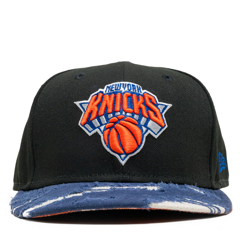 CUSTOM KNICKS DISTRESSED FITTED