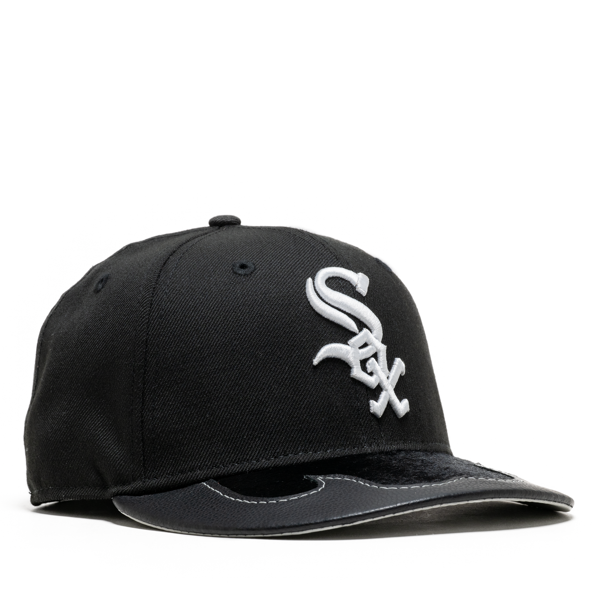 CUSTOM BLACK ON BLACK CHI TOWN FITTED